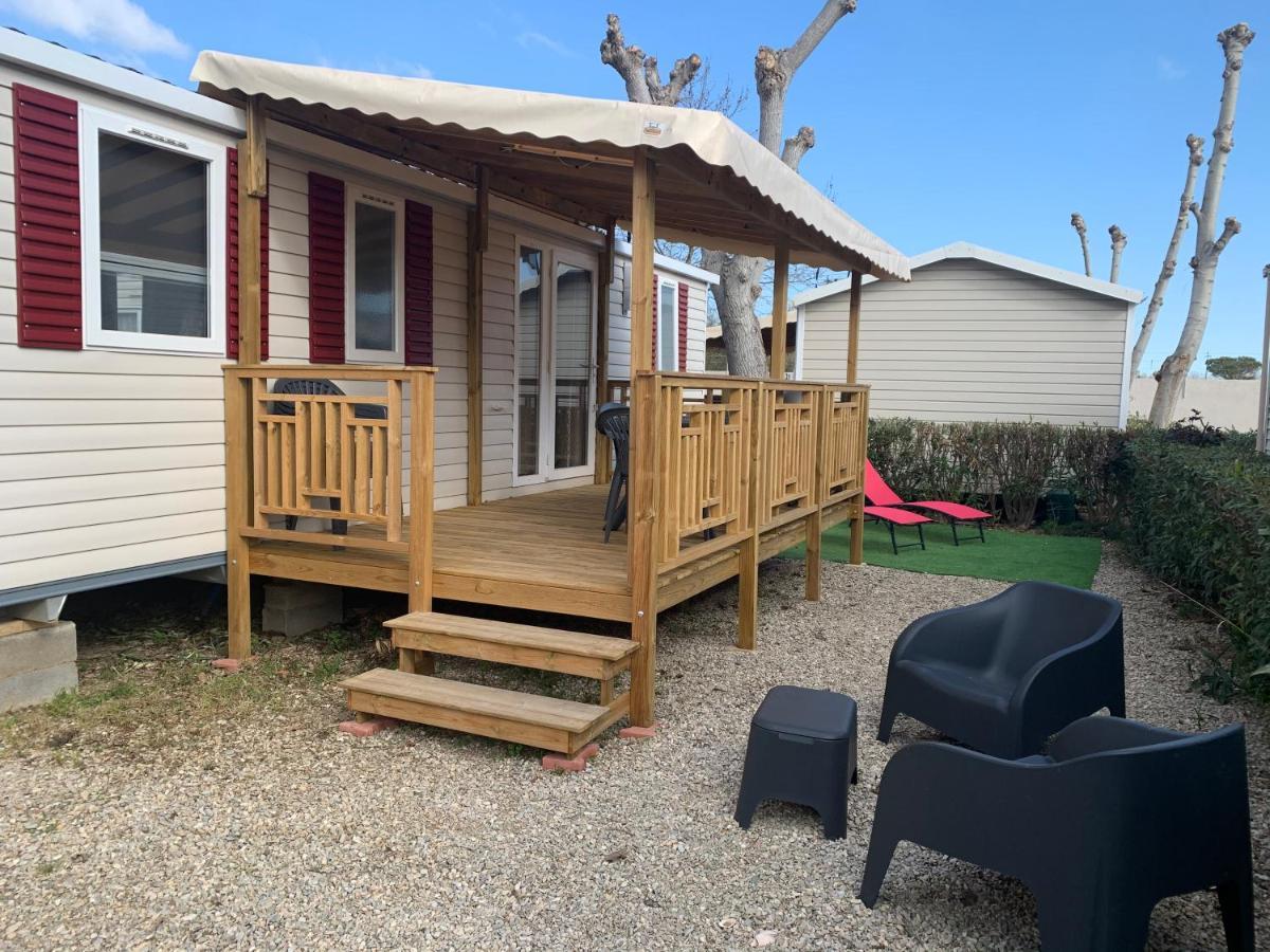 Mobilhome Vias Plage Dans Camping ภายนอก รูปภาพ