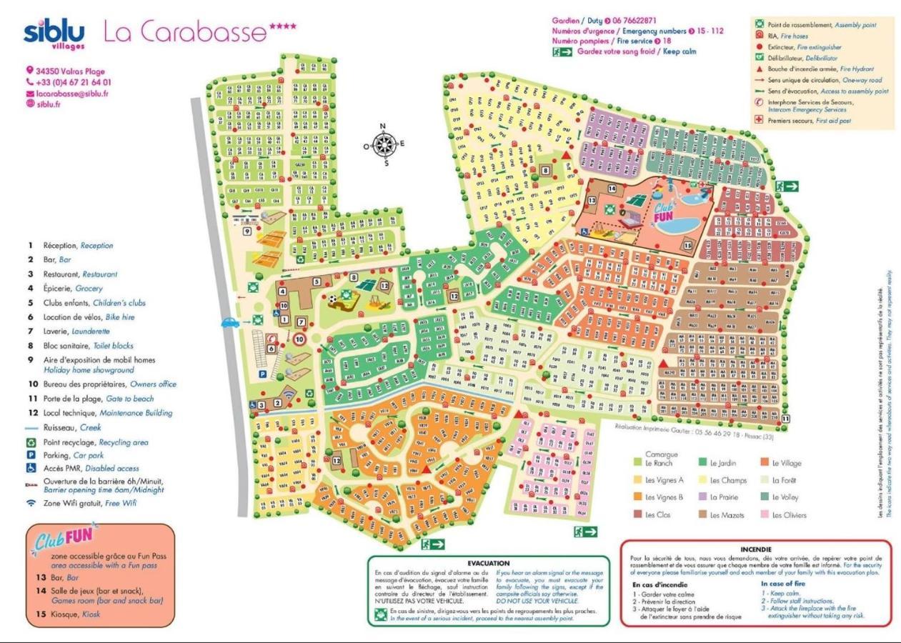 Mobilhome Vias Plage Dans Camping ภายนอก รูปภาพ
