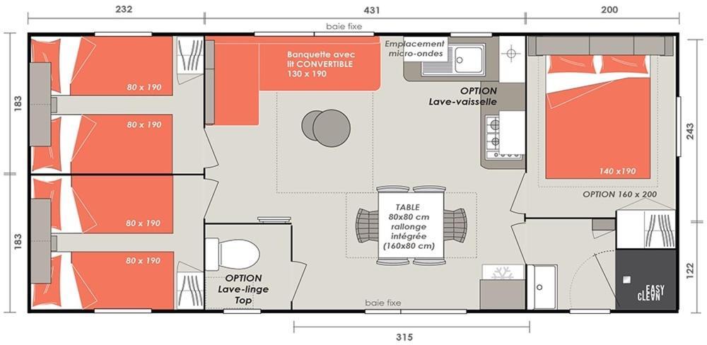 Mobilhome Vias Plage Dans Camping ภายนอก รูปภาพ
